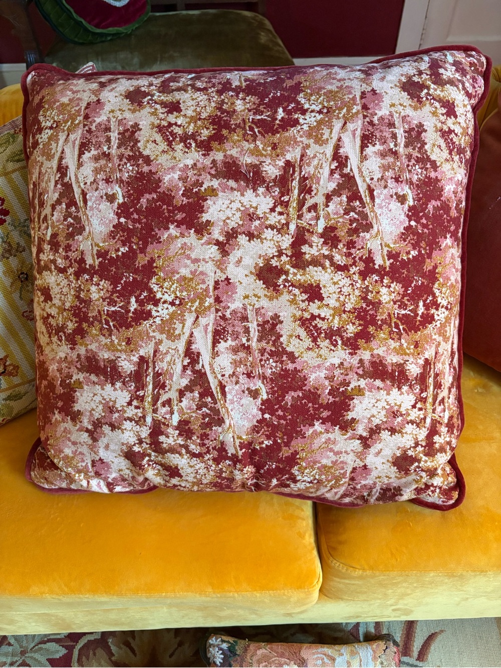 Threshold fall pillow from 2025 collection